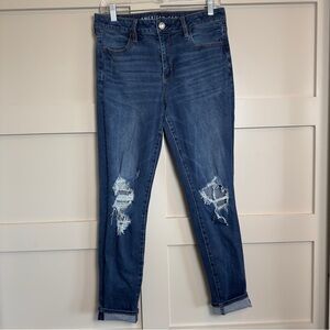American Eagle Hi-Rise Denim Jeggings Next Level Stretch Women’s Size 10